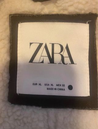 Chaleco Zara forrado efecto piel