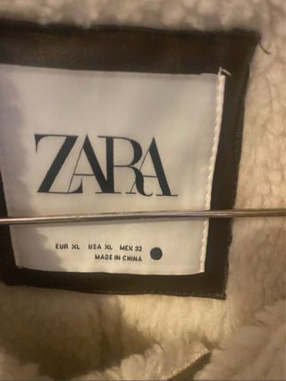 Chaleco Zara forrado efecto piel