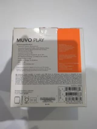 Altavoz Bluetooth Creative Muvo Play  Impermeable