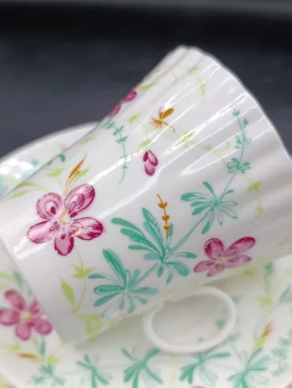 Trío taza de té porcelana Lomonosov