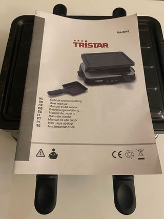 Plancha eléctrica con 4 sartenes