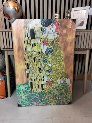 Lámina Gustav Klimt El Beso Marco