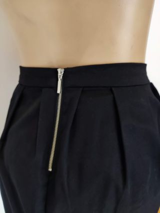 Minifalda negra de tablas mujer