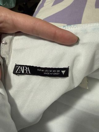 Corpiño Zara flores blanco Talla M