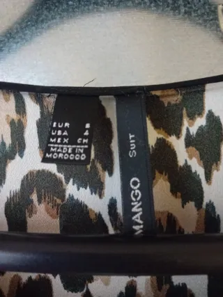 Vestido estampado animal print.