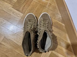 Converse Botas con Borrego y Flecos Marrones