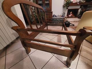 Divano 2 posti, struttura in legno