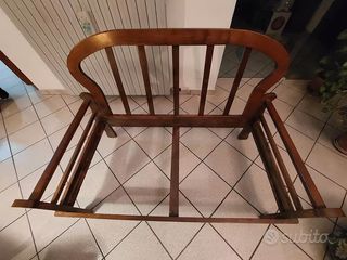 Divano 2 posti, struttura in legno