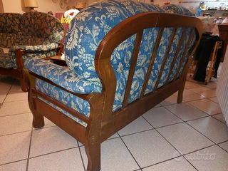 Divano 2 posti, struttura in legno