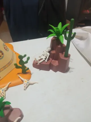 Playmobil Caravana y Poblado Indio