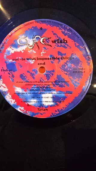Vinilo The Cure - Wish PRIMERA EDICIÓN
