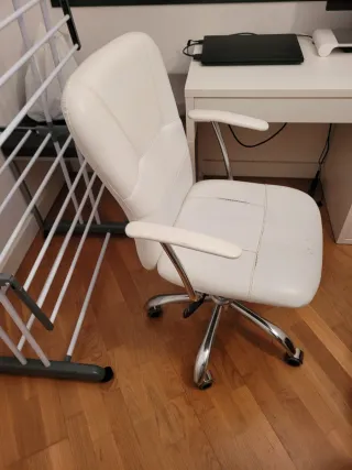 Silla oficina Maggie vintage color blanco