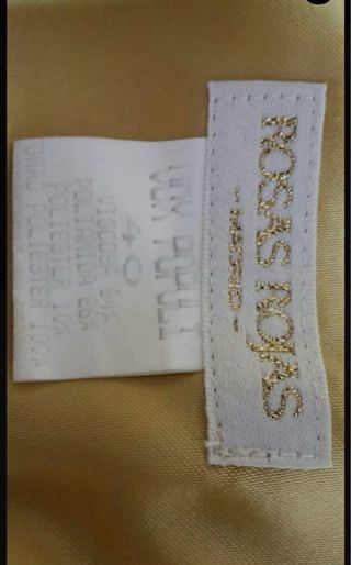 Vestido amarillo bordado talla l