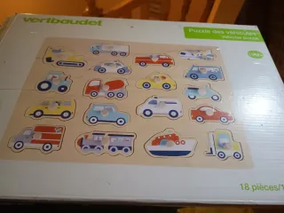 Puzzle de vehículos de madera