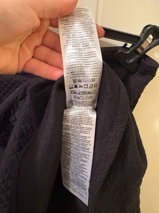 Guess Minigonna Nera Motivi Rilievo