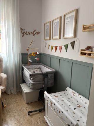 Cuna colecho Kinderkraft gris NESTE UP 2