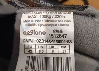 Patines Oxelo T.42 (casi nuevos) + funda