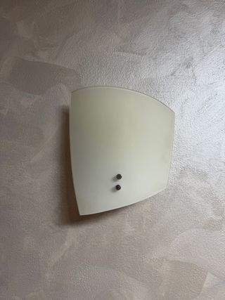 Applique da muro bianca in vetro