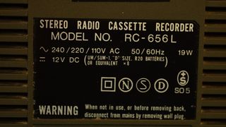 Radio Cassette Boombox JVC rc 656l