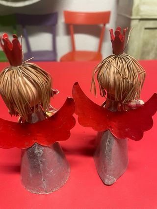 2 Angeli Decorativi in Metallo