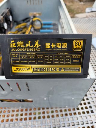 Rig Minería BTC-S37 con Fuente