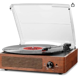 Tocadiscos Vintage Marrón