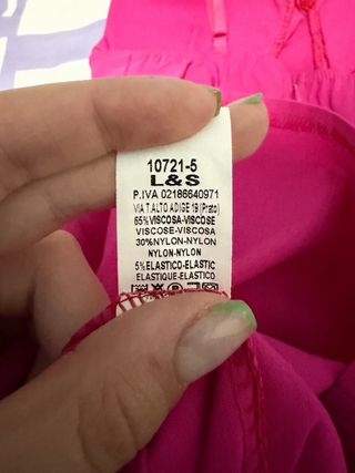 Vestido ajustado rosa fucsia talla única