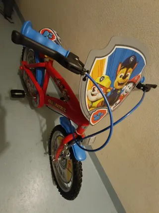 Bicicleta Patrulla Canina Rueda 16 Sin Estrenar