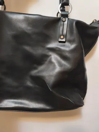 Bolso Armani Jeans Negro con Rosa