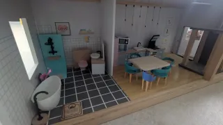 Casa de muñecas de juguete