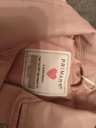 Chaqueta niña rosa 3/4 años