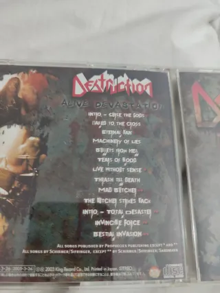 Destruction Alive Devastation CD Japón