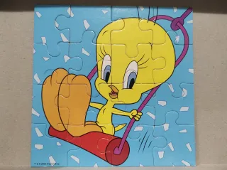 4 Puzzles Looney Tunes 16x16 cm