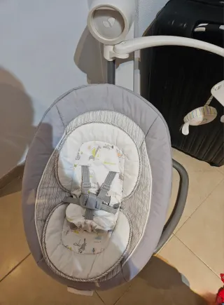 Hamaca Columpio Joie Serina Swivel Nature gris