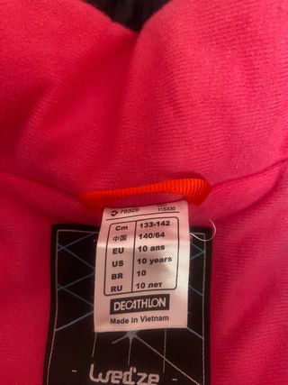 Chaqueta de esquí para niña Talla 133/142