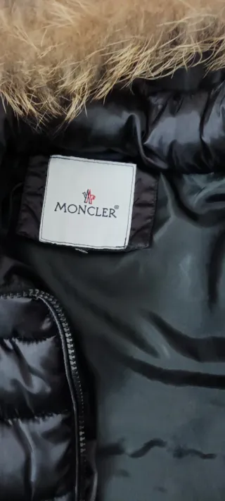 Giubbotto donna nero pelliccia cappuccio L