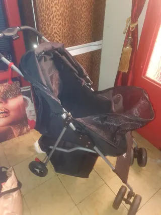 Carro para perro PawHut negro