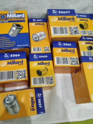 21 Filtros de Aceite y Combustible Millard