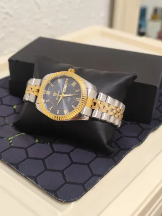 Reloj BINBOND Hombre Oro y Plata