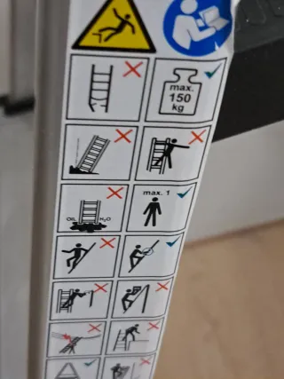 Escalera plegable aluminio NUEVA