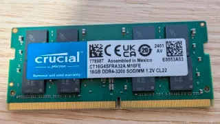 Memoria RAM Crucial 16GB DDR4 3200MHz SODIMM