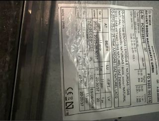 Placa de gas 5 fuegos acero inoxidable