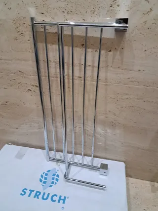 Toallero estantería frontal cromado