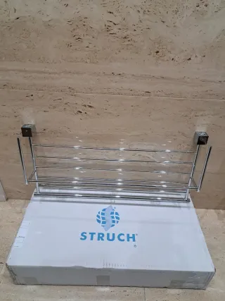 Toallero estantería frontal cromado