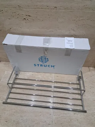 Toallero estantería frontal cromado