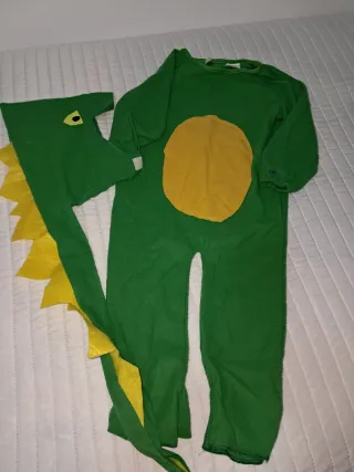 Disfraz Dinosaurio Verde Talla Infantil