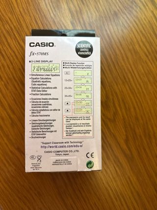 Calculadora Casio fx-570MS Científica