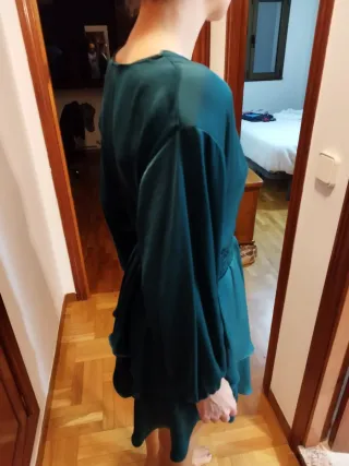 Vestido Zara verde azulado Talla M