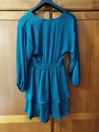Vestido Zara verde azulado Talla M