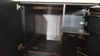 Mueble bar caravana madera y metal